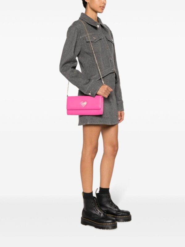 Love Moschino logo-plaque clutch bag - Image 2