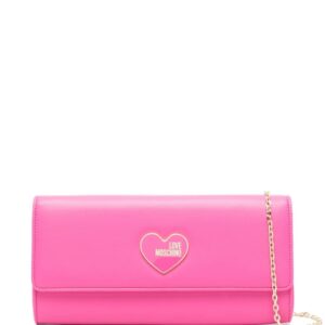 Love Moschino logo-plaque clutch bag