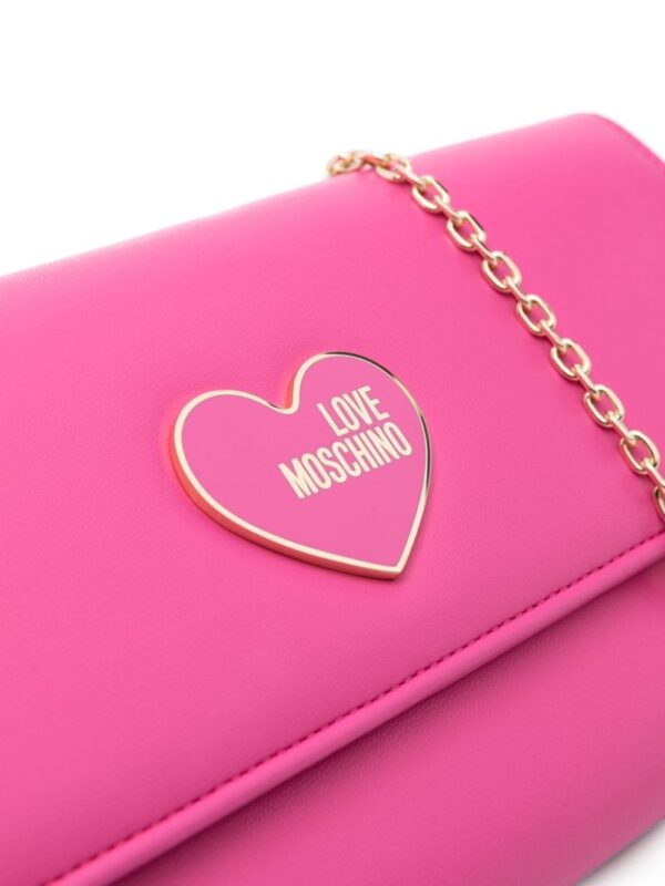 Love Moschino logo-plaque clutch bag - Image 4