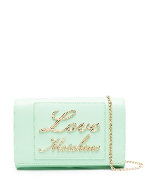 Love Moschino logo-lettering faux-leather crossbody bag