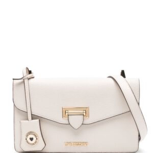 Love Moschino logo-plaque faux-leather crossbody bag