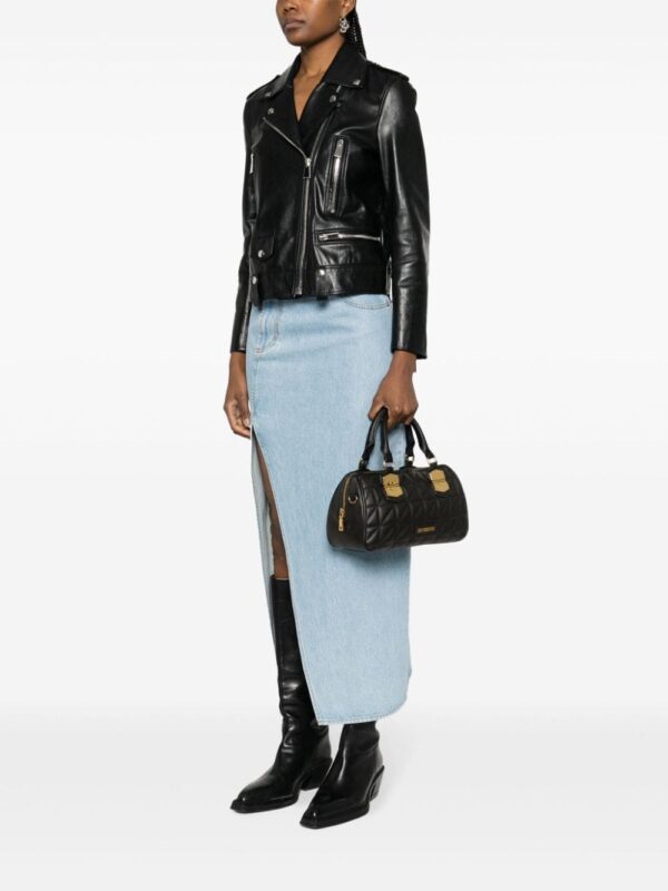 Love Moschino logo-lettering quilted tote bag - Image 2
