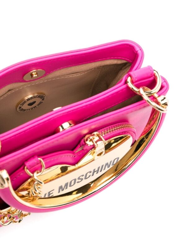 Love Moschino enamelled-logo mini tote bag - Image 5