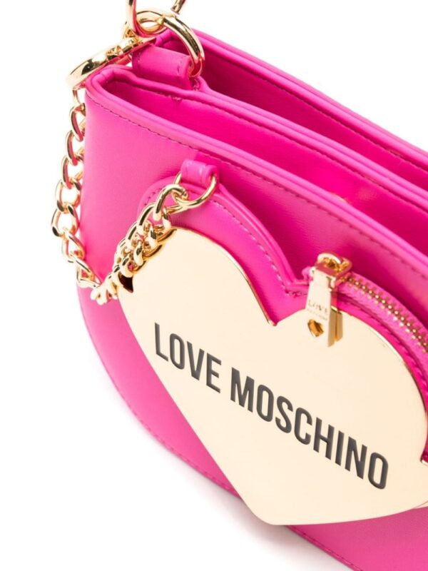 Love Moschino enamelled-logo mini tote bag - Image 4