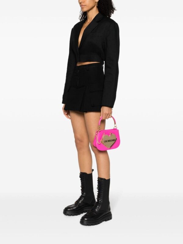 Love Moschino enamelled-logo mini tote bag - Image 2