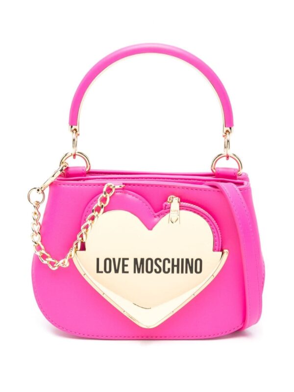 Love Moschino enamelled-logo mini tote bag