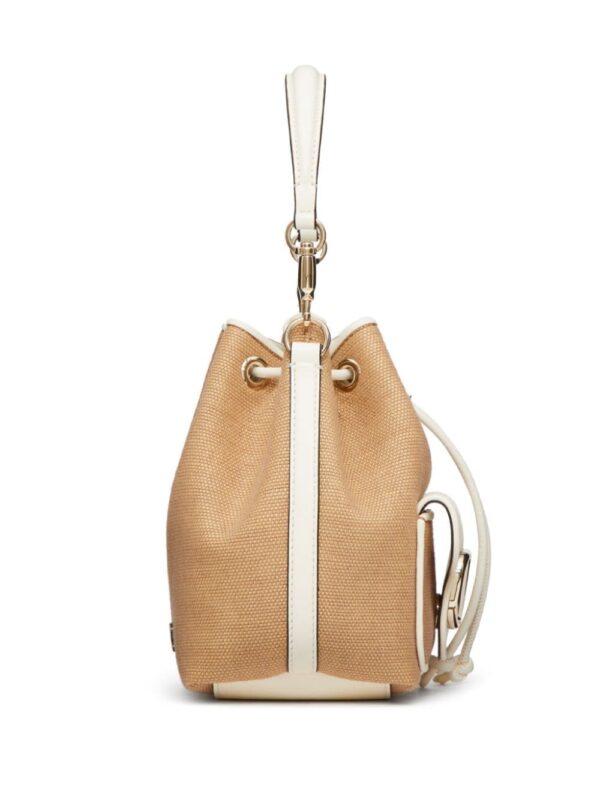 Valentino Garavani Locò raffia bucket bag - Image 4
