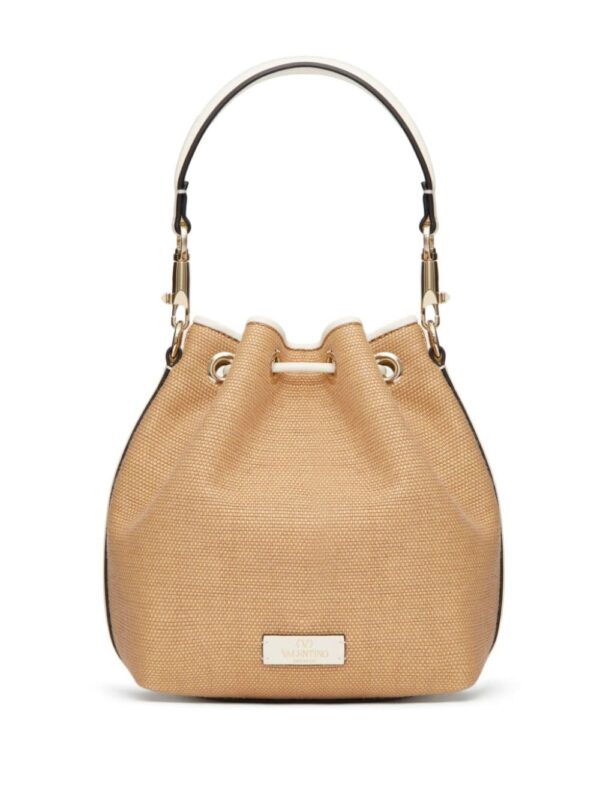 Valentino Garavani Locò raffia bucket bag - Image 2
