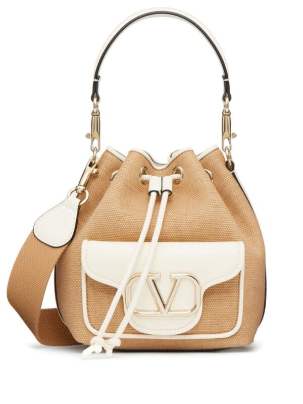 Valentino Garavani Locò raffia bucket bag