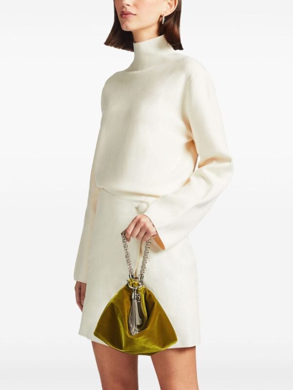 Jimmy Choo Callie velvet clutch bag - Image 2