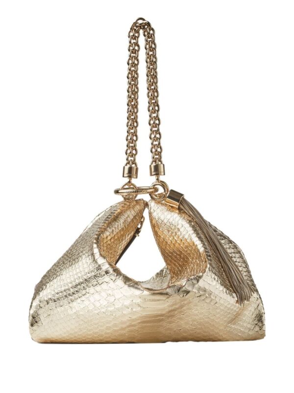 Jimmy Choo Callie snakeskin-effect clutch bag