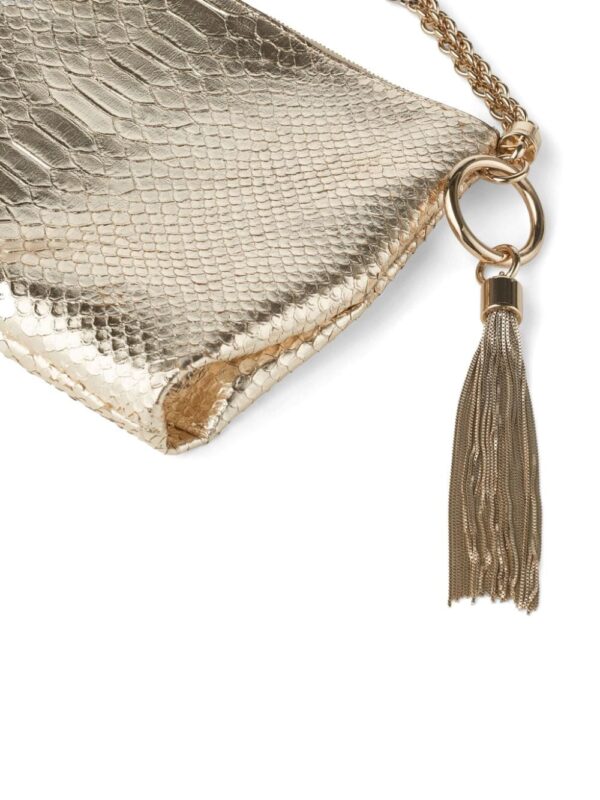 Jimmy Choo Callie snakeskin-effect clutch bag - Image 3