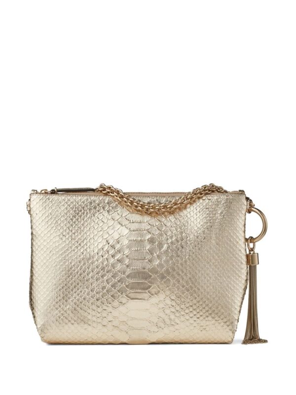 Jimmy Choo Callie snakeskin-effect clutch bag - Image 2