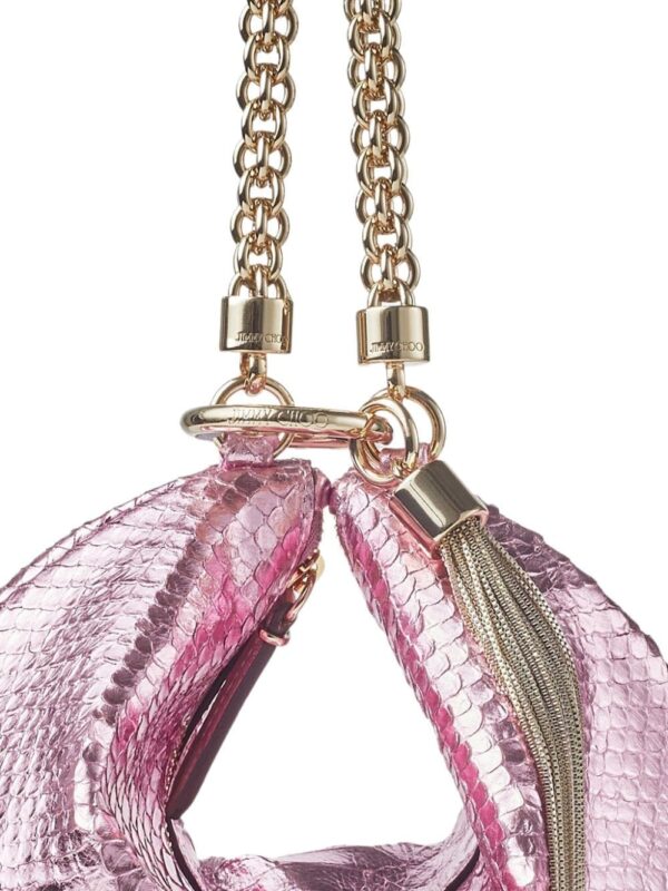 Jimmy Choo Callie snakeskin-effect clutch bag - Image 4