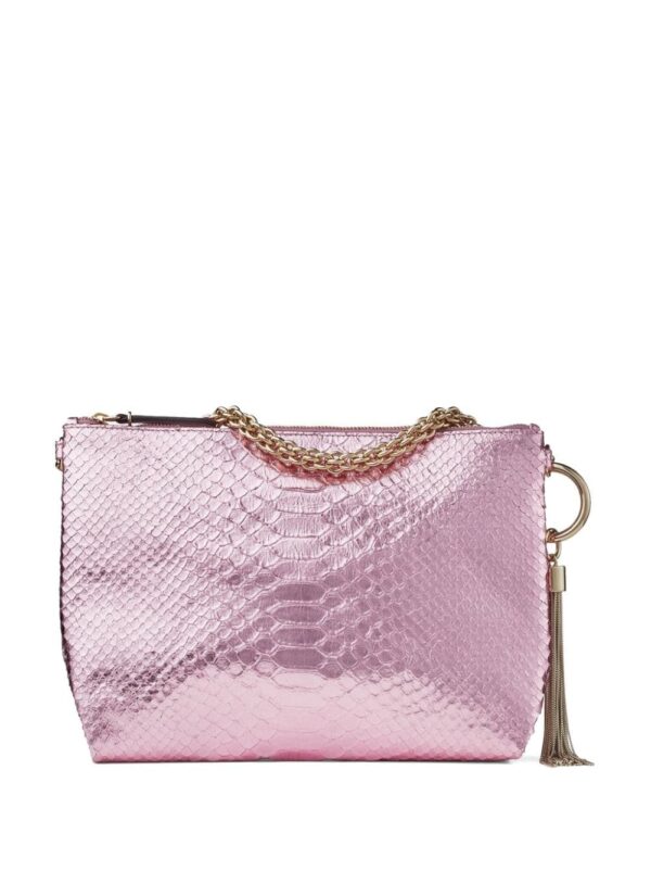 Jimmy Choo Callie snakeskin-effect clutch bag - Image 2