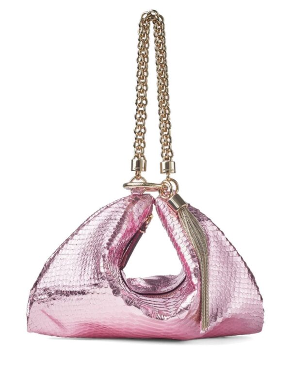 Jimmy Choo Callie snakeskin-effect clutch bag