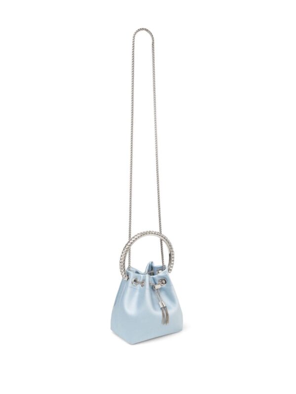 Jimmy Choo Bon Bon crystal-embellished satin bag - Image 5