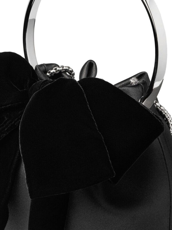 Jimmy Choo Bon Bon bow-detail satin bag - Image 5