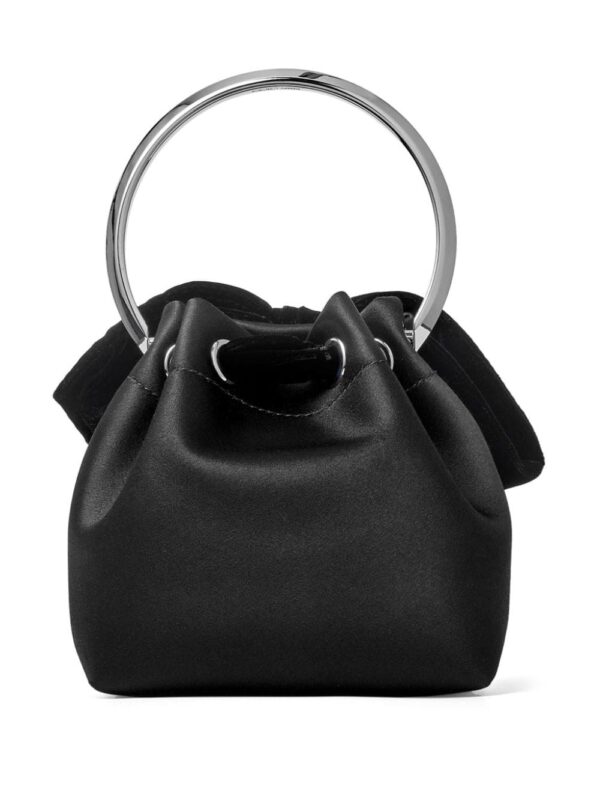 Jimmy Choo Bon Bon bow-detail satin bag - Image 3