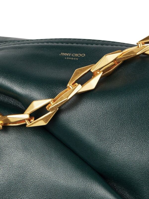 Jimmy Choo small Diamond Soft leather shoulder bag - Image 4