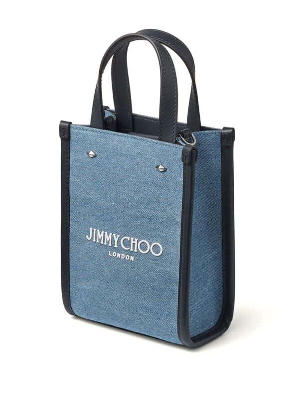 Jimmy Choo denim mini tote bag - Image 4