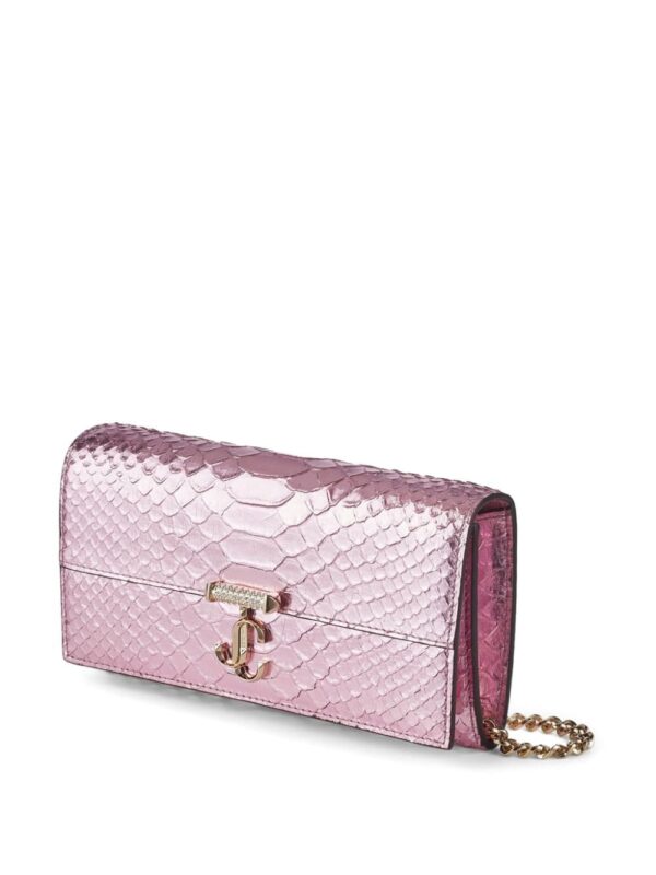 Jimmy Choo Avenue snakeskin-effect wallet-on-chain - Image 5