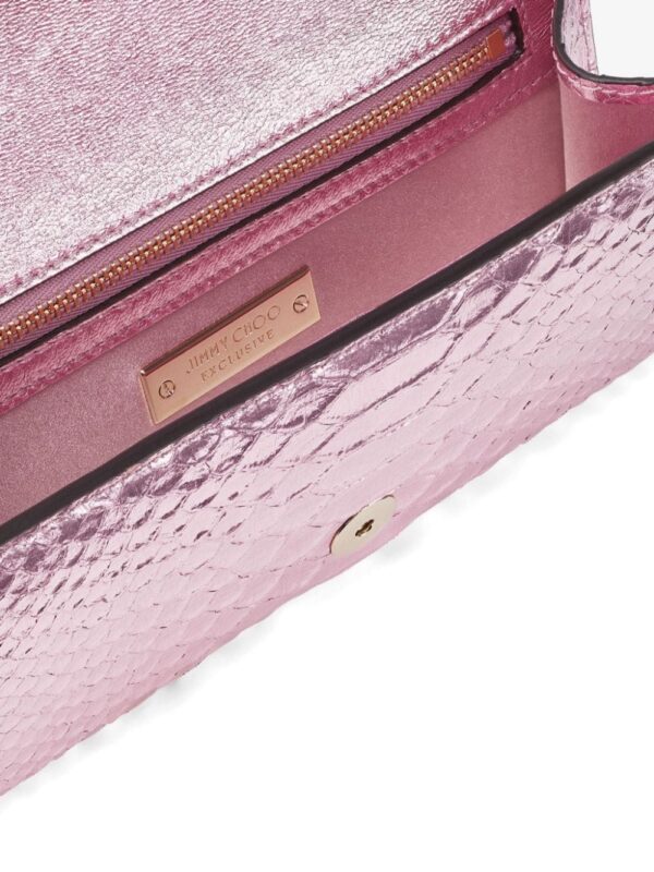 Jimmy Choo Avenue snakeskin-effect wallet-on-chain - Image 4
