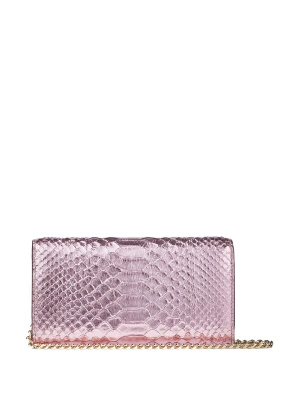 Jimmy Choo Avenue snakeskin-effect wallet-on-chain - Image 2