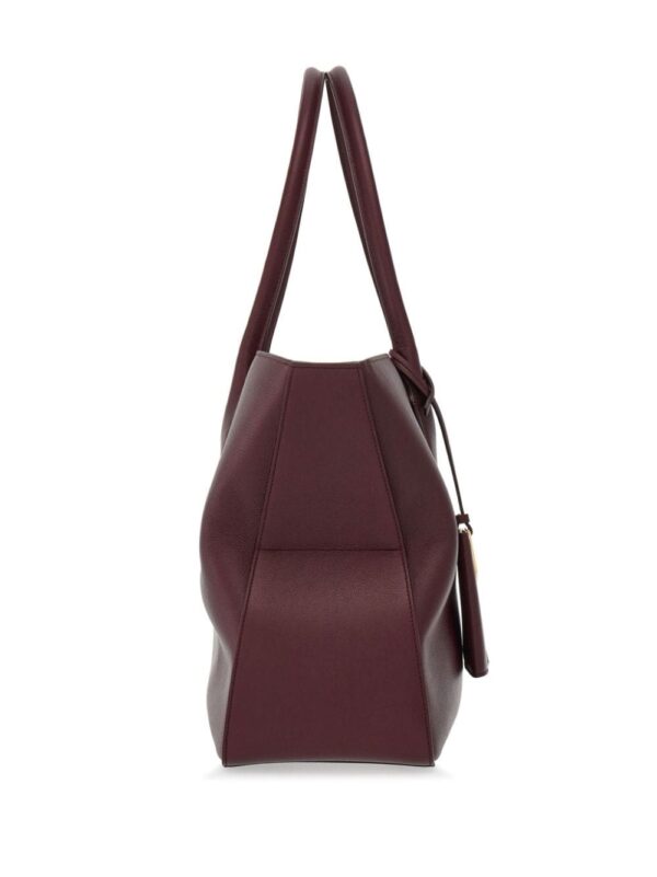 Ferragamo large logo-stamp leather tote bag - Image 4