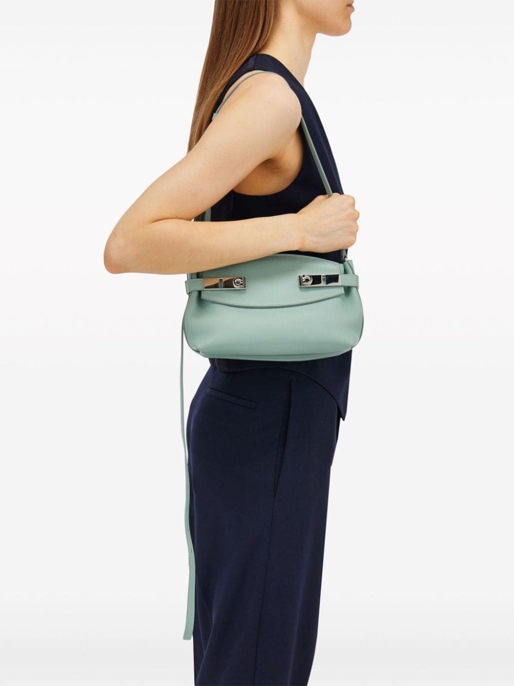 Ferragamo small Hug leather crossbody bag - Image 3