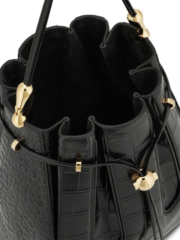 Ferragamo medium embossed-effect leather bucket bag - Image 5