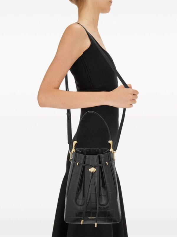 Ferragamo medium embossed-effect leather bucket bag - Image 2