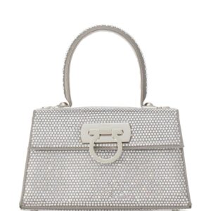 Ferragamo Iconic crystal-embellished tote bag