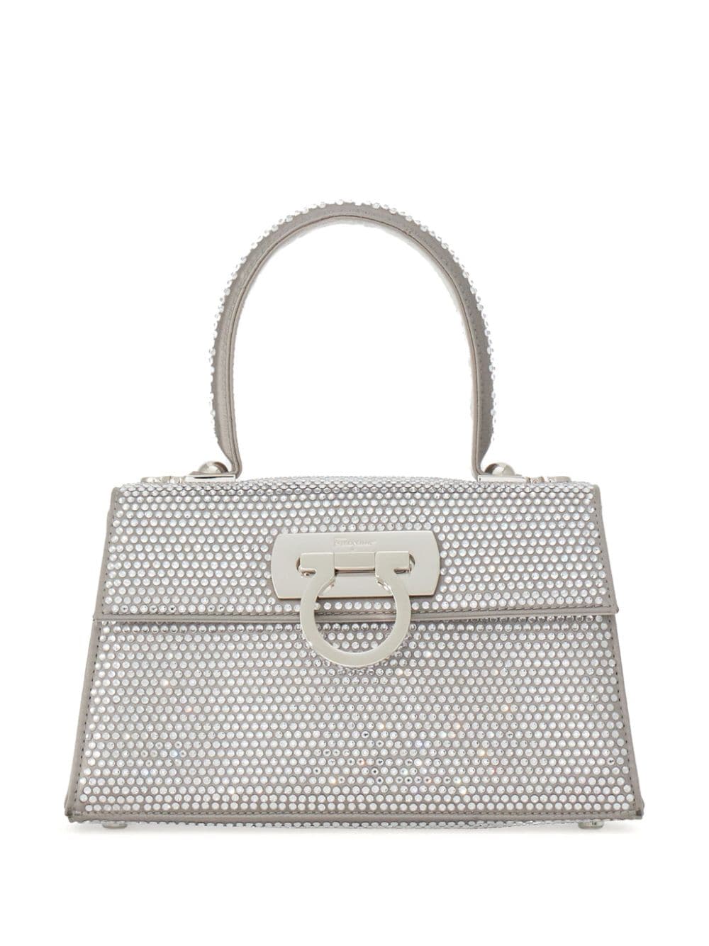 Ferragamo Iconic crystal-embellished tote bag