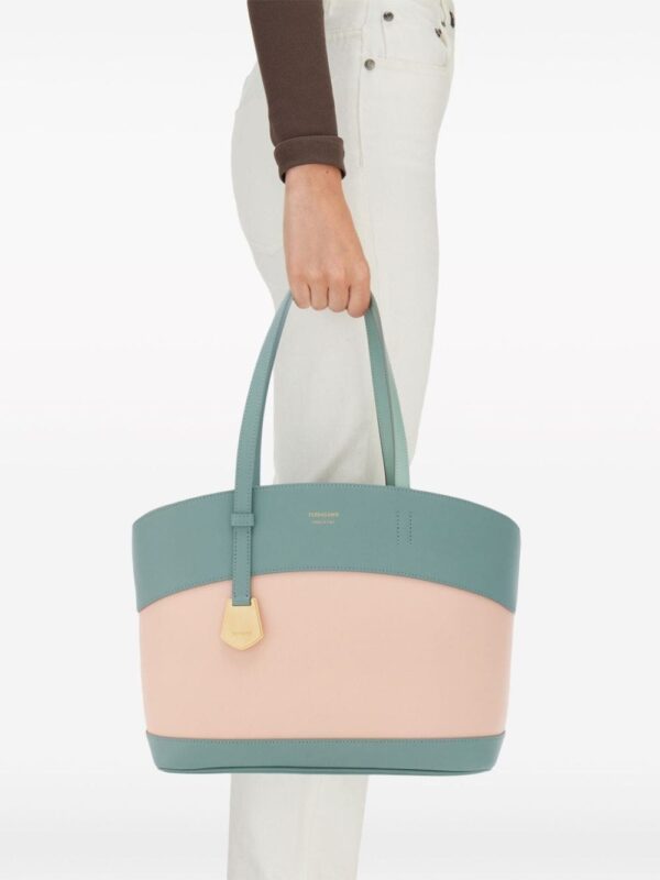Ferragamo small Charming logo-print leather tote bag - Image 2