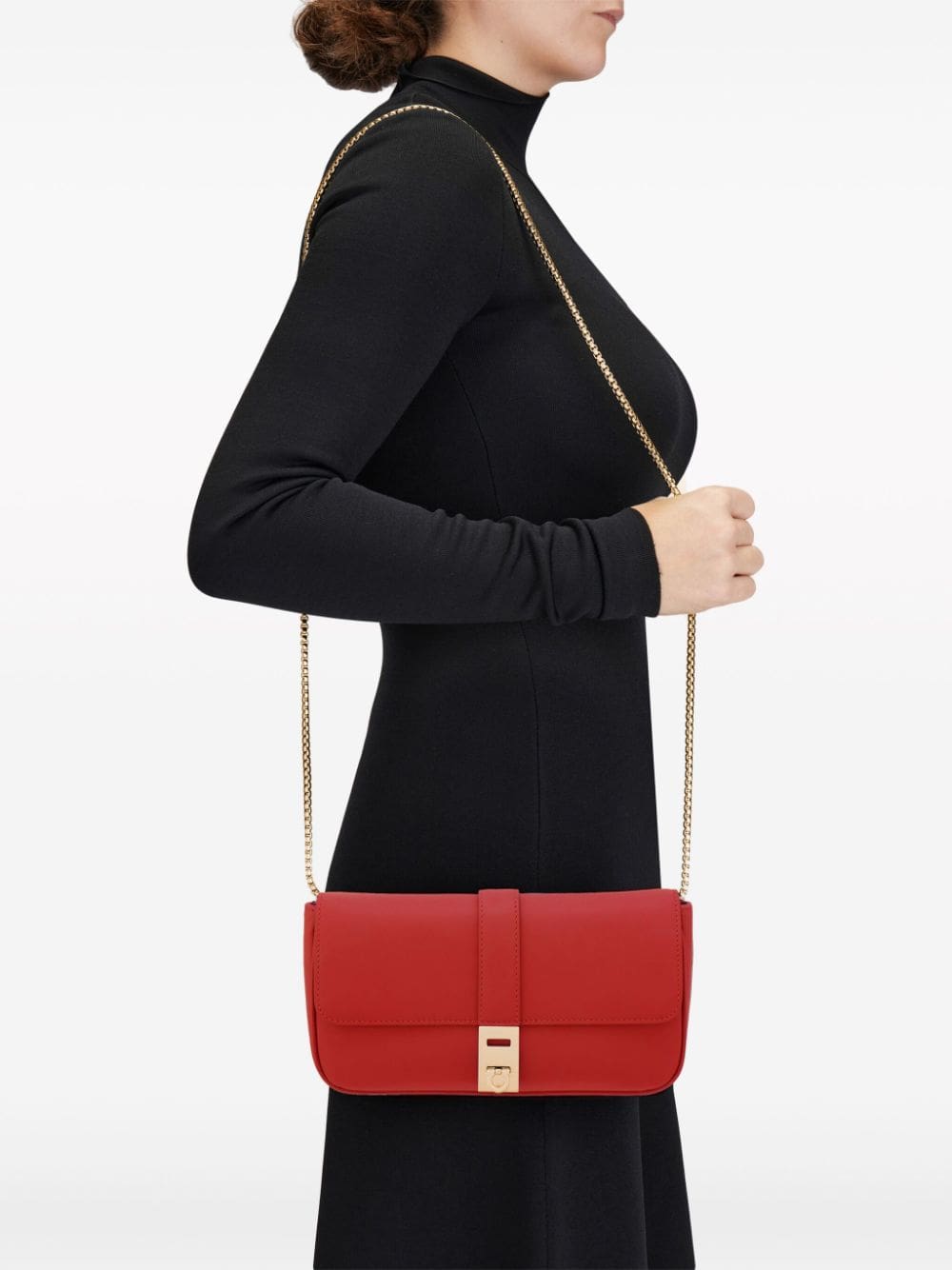 Ferragamo Gancini-detail leather crossbody bag - Image 2