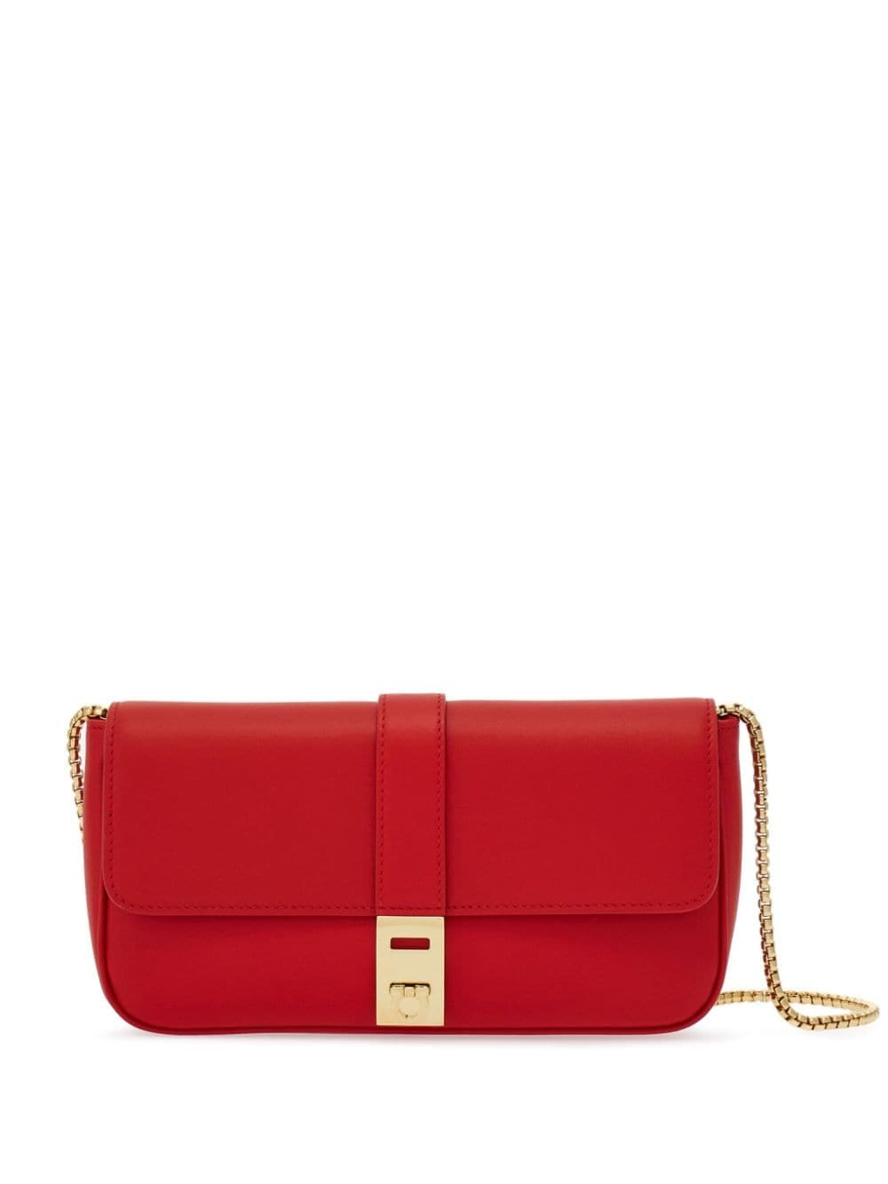 Ferragamo Gancini-detail leather crossbody bag