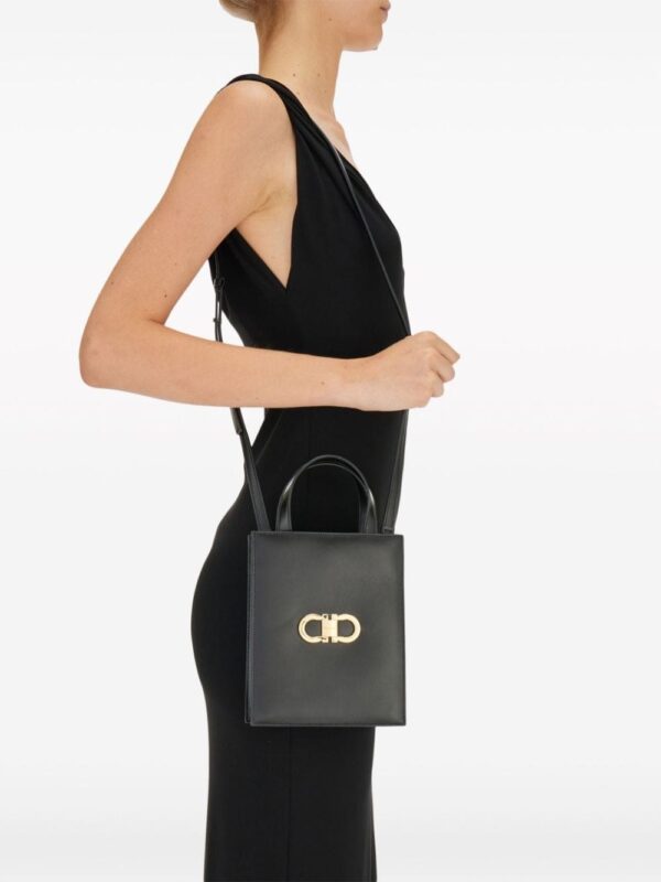 Ferragamo Gancini-plaque leather minibag - Image 2