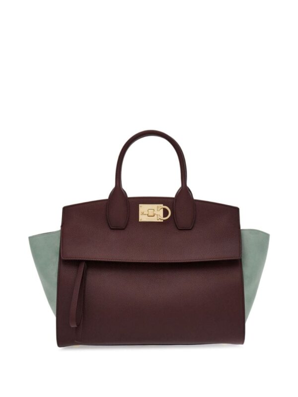 Ferragamo Studio two-tone leather tote bag