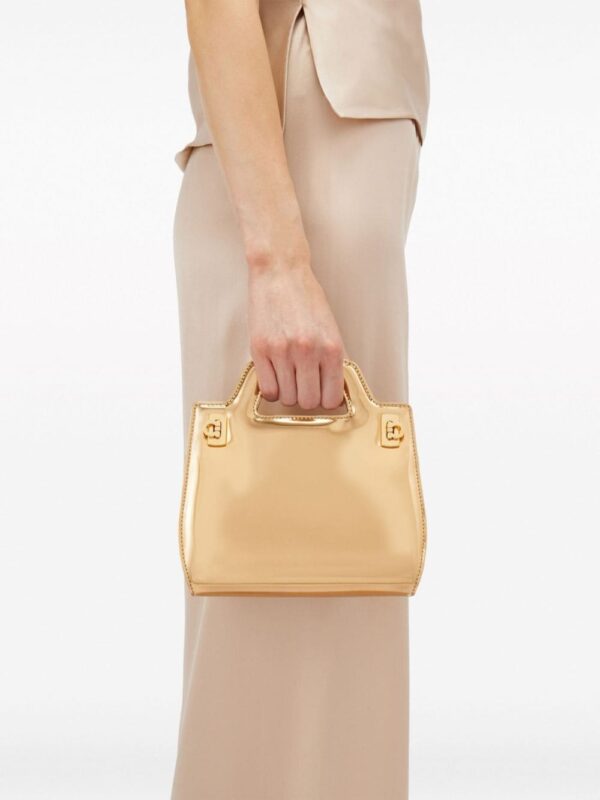 Ferragamo Wanda metallic-finish mini bag - Image 3