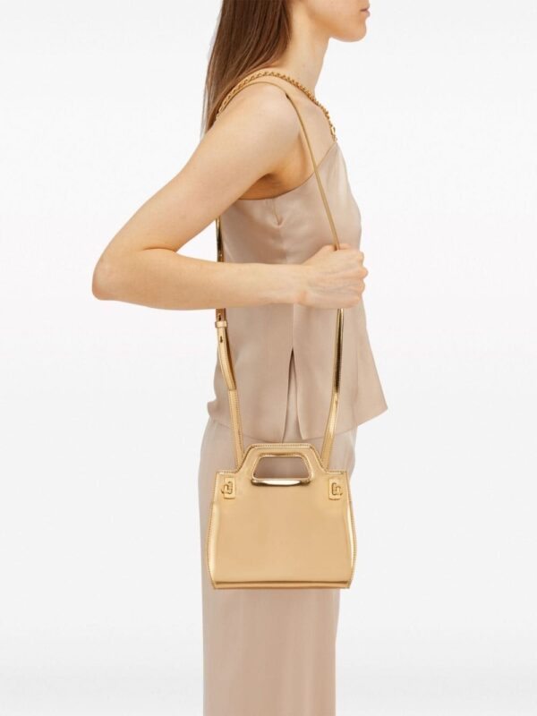 Ferragamo Wanda metallic-finish mini bag - Image 2