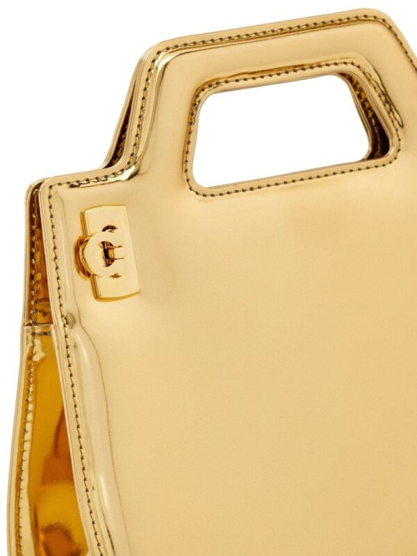 Ferragamo Wanda metallic-finish mini bag - Image 5