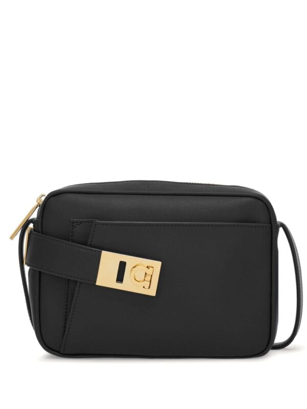 Ferragamo Gancini-buckle leather crossbody bag