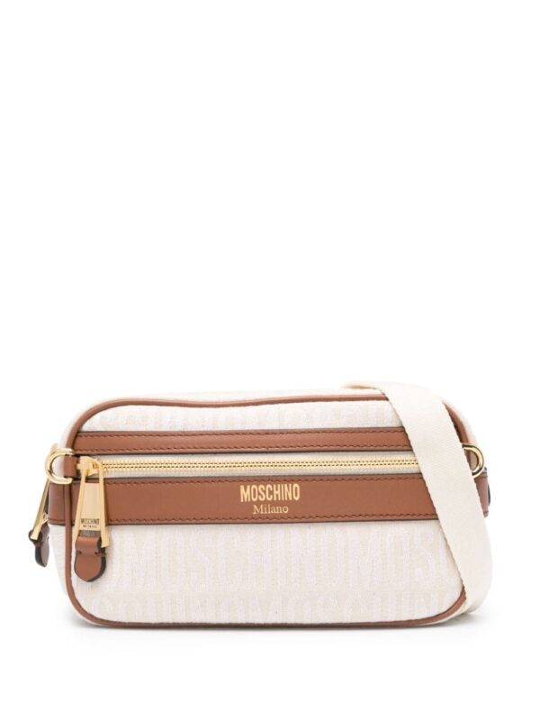 Moschino logo-jacquard belt bag