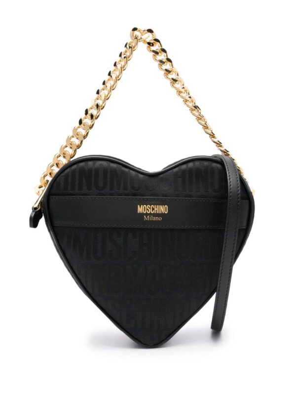 Moschino monogram-print leather tote bag