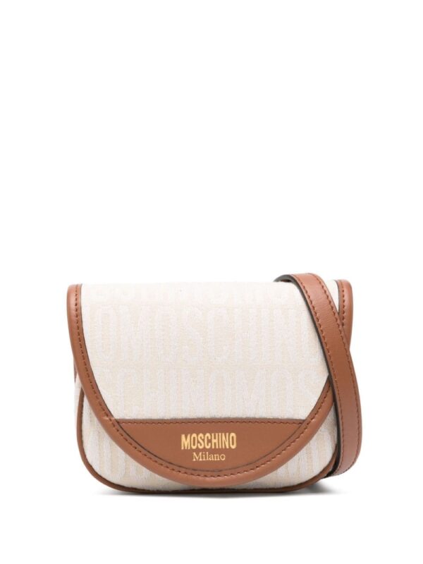 Moschino logo-jacquard crossbody bag