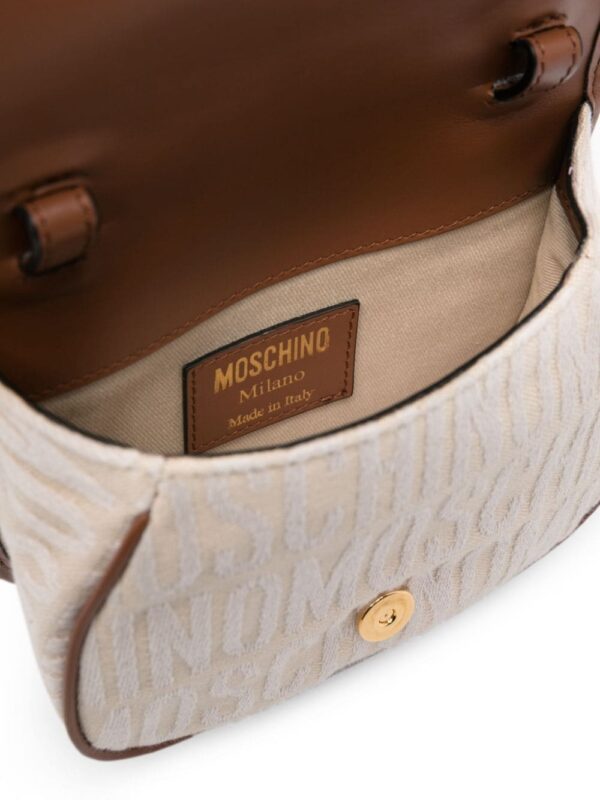 Moschino logo-jacquard crossbody bag - Image 5