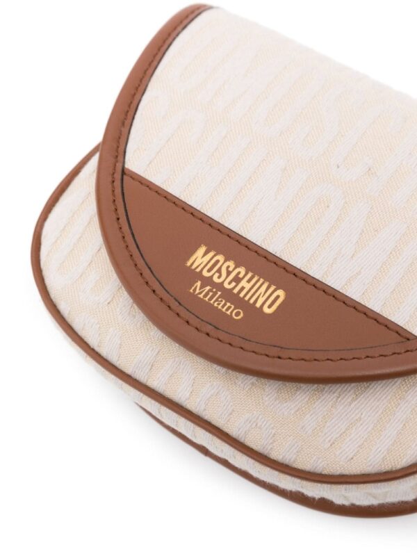Moschino logo-jacquard crossbody bag - Image 4