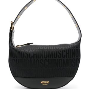 Moschino monogram-print leather shoulder bag