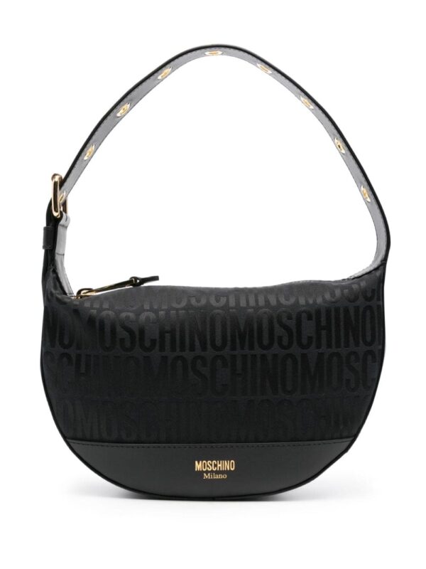 Moschino monogram-print leather shoulder bag